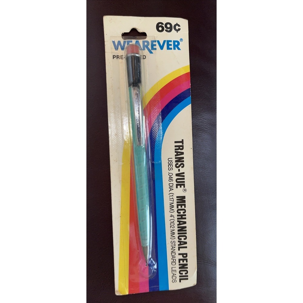 VTG‎ WEAREVER MECHANICAL PENCIL Thin Lead  4 Standard NIP Retro Trans-Vue RARE